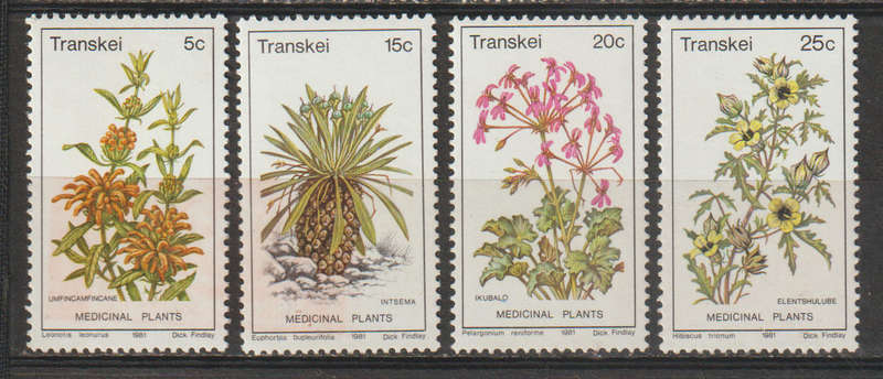Transkei UMM Set Medicinal Plants 1981