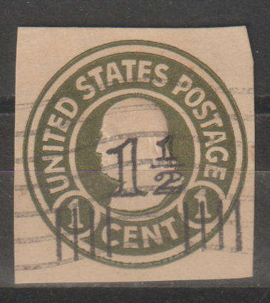 United States 1c Overprint 1½c 1925