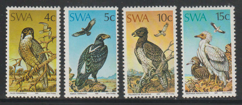South West Africa Umm Set Protected Birds of Prey 1975 CV R650+