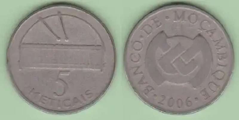 Mosambique 5 Meticais Coins