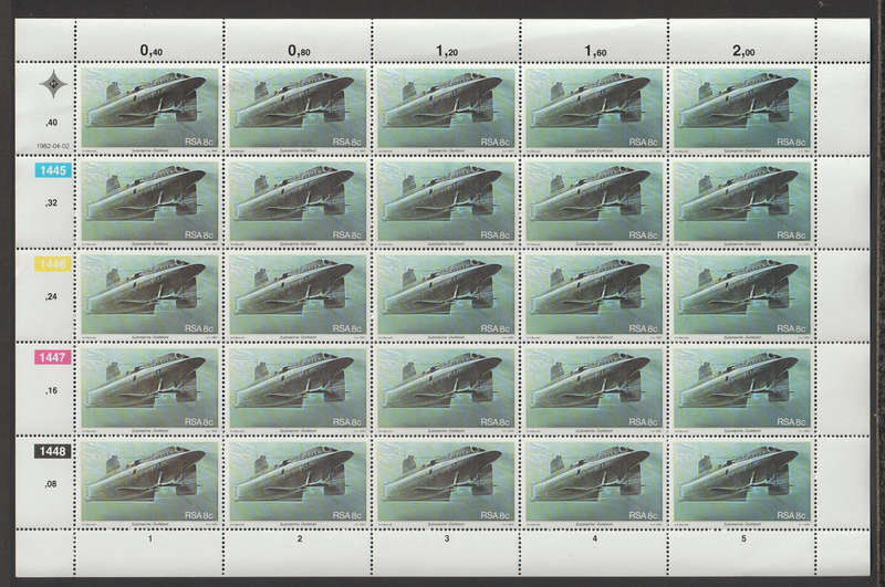 South Africa UMM Fullsheet The 25th Anniversary of Simonstown as South African Naval Base 1982