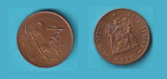 South Africa ½c 1974