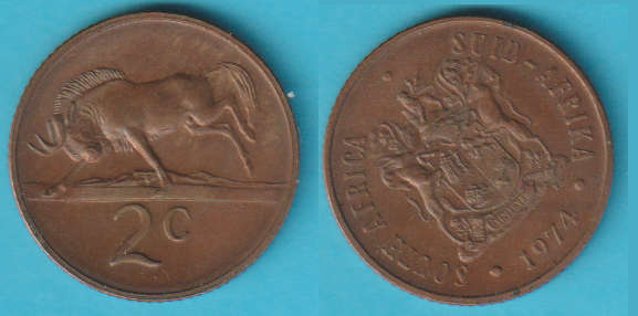 South Africa 2c 1974