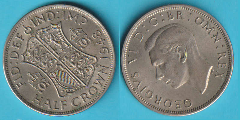 Great Britain ½ Crown 1948