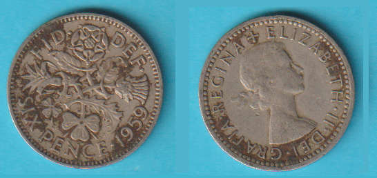 Great Britain 6 Pence 1959