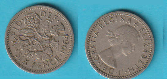 Great Britain 6 Pence 1964