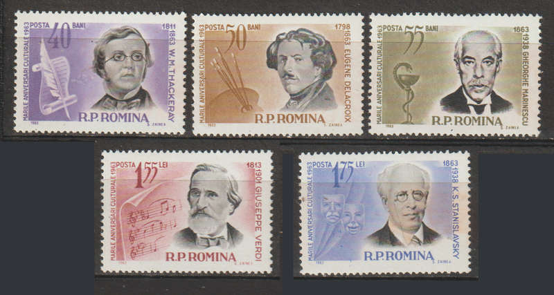 Romania Set Personalities 1963
