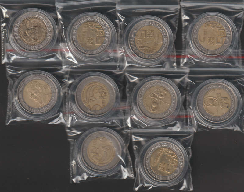 10 x R5 Coins All in Capsule for One Bid (Great Coins)