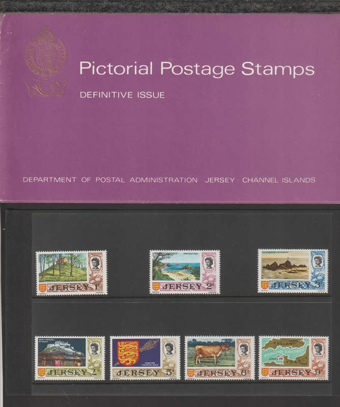 Jersey 1969 1st Definitive Issue in Folder UMM Set