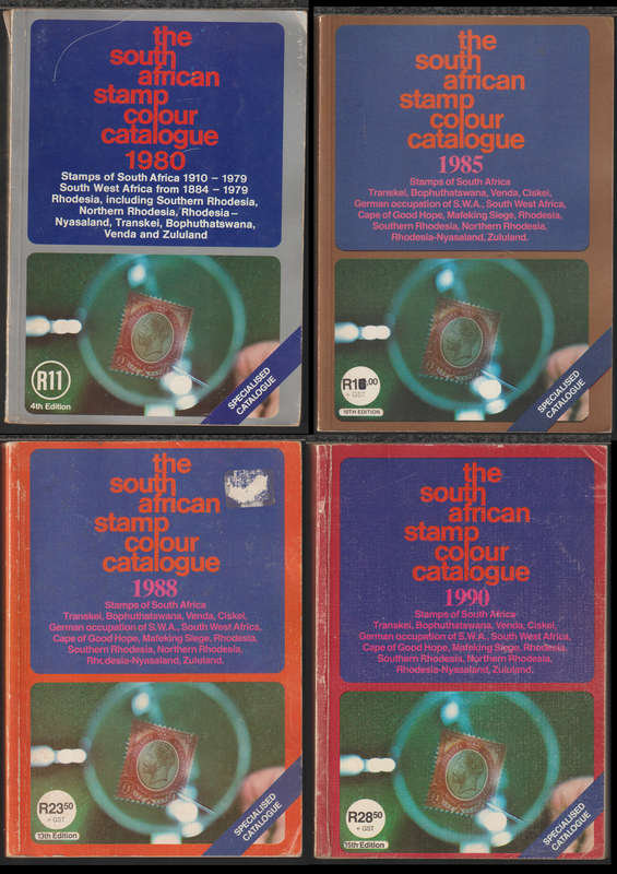 4 x SACC Catalogues 1980 ,1985 . 1988 and 1990 (Great Condition)