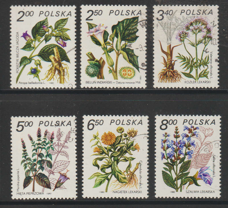 Poland UMM Set Therapeutic Plants 1980