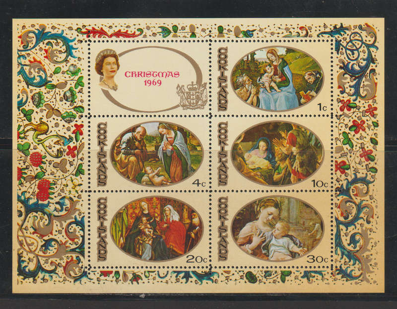 Cook Islands UMM Minisheet Christmas 1968