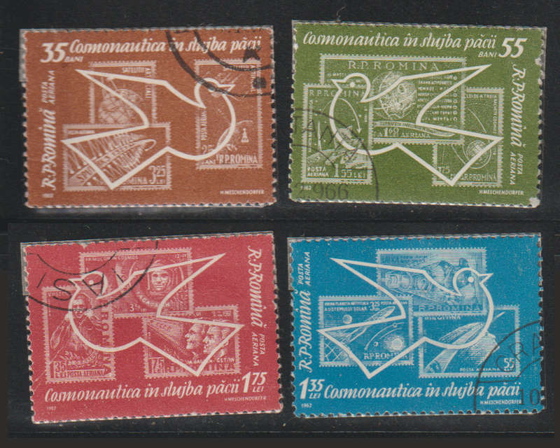 Romania Airmail Space Exploring 1962