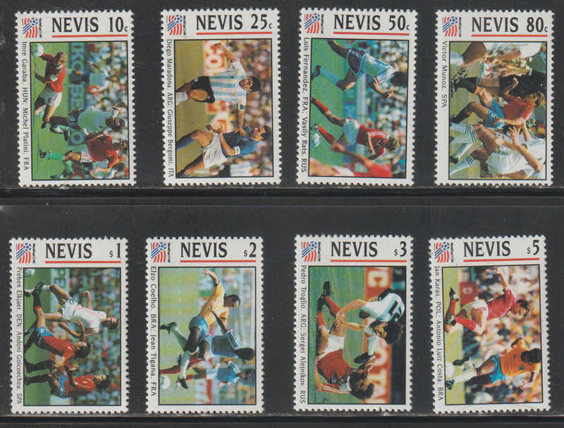 Nevis UMM Set Football World Cup U.S.A. (1994) 1993