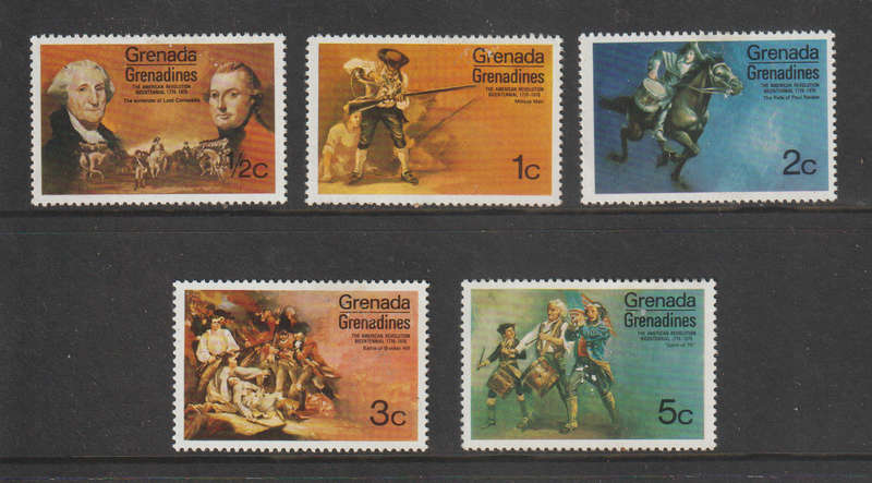 Grenada Part Set The 200th Anniversary of American Revolution 1975