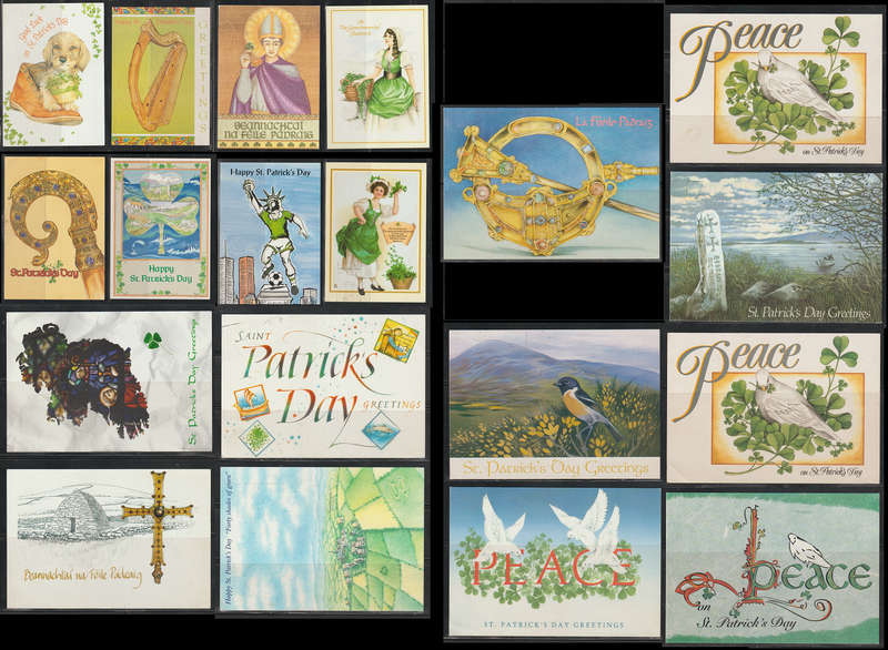 Ireland 19 Used St. Patrick`s Day Greeting Postcards