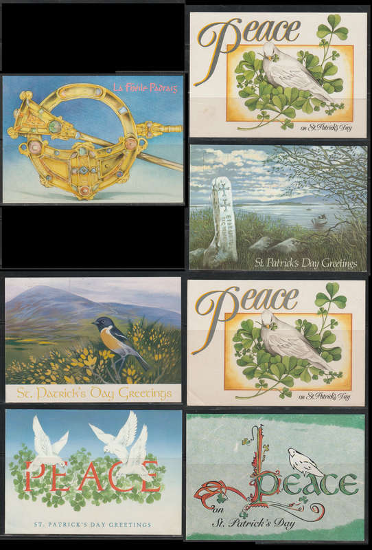 Ireland 19 Used St. Patrick`s Day Greeting Postcards