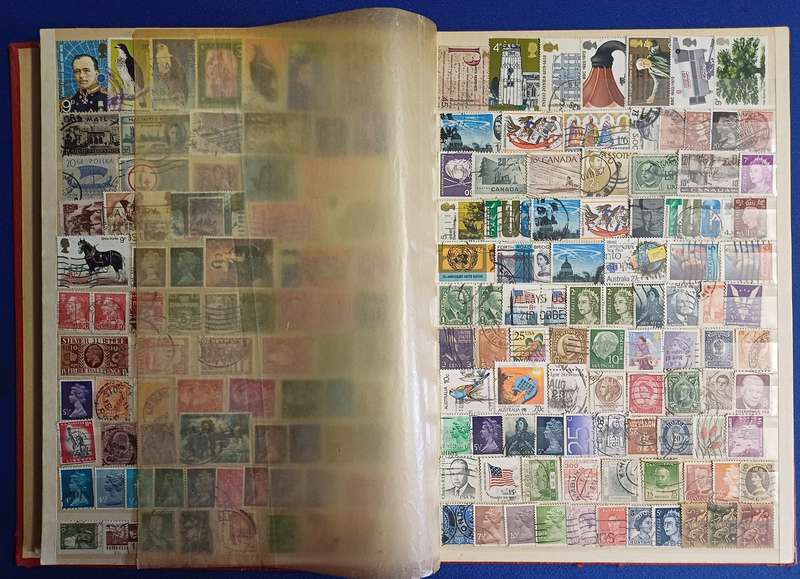 Second Hand Album With 1200+ Stamps (Not Checked)