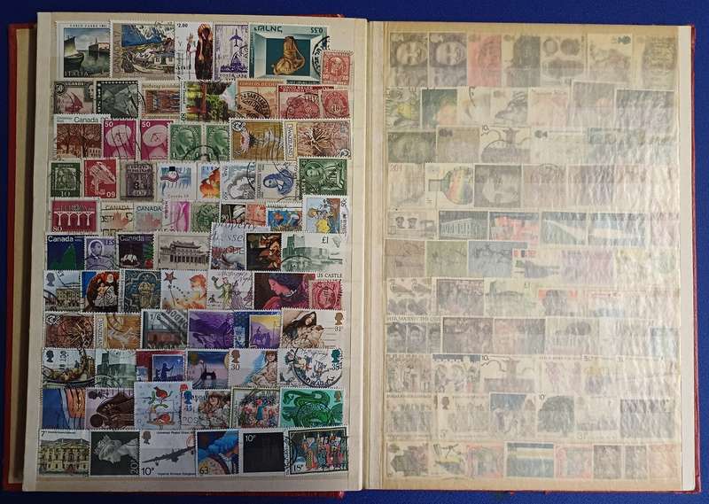 Second Hand Album With 1200+ Stamps (Not Checked)
