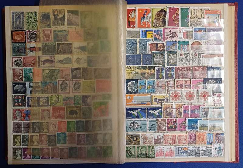 Second Hand Album With 1200+ Stamps (Not Checked)