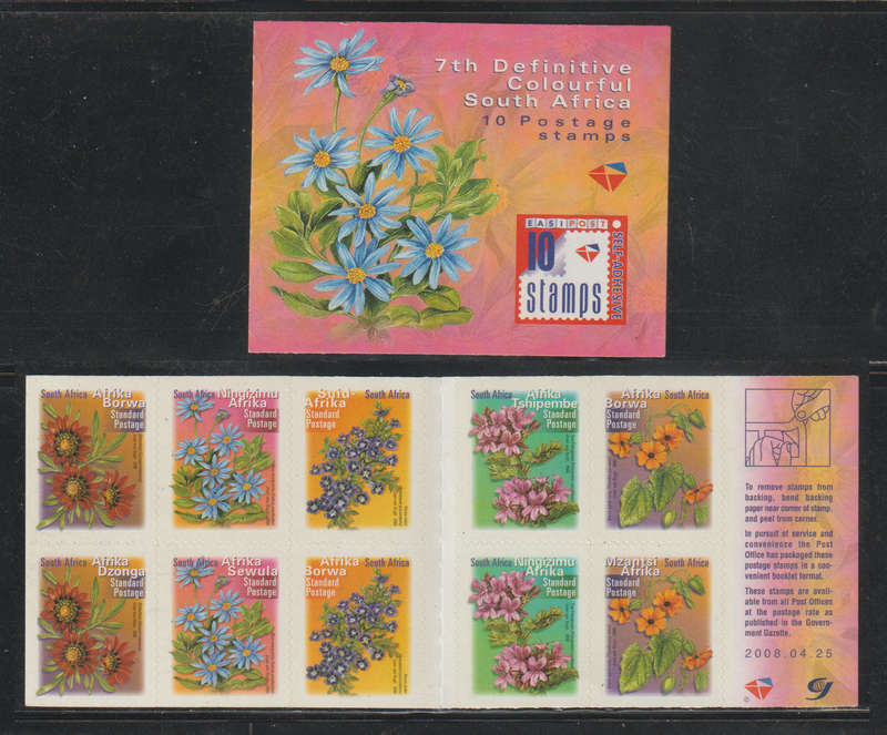 Face Value R68-00 South Africa UMM Booklet Flora Flowers 2000 Standard Postage