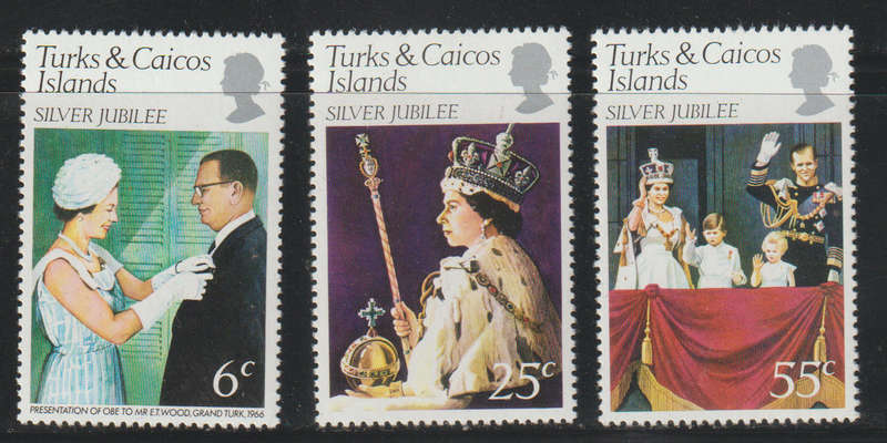 Turks And Caicos Islands UMM The 25th Anniversary of the Regency of Queen Elizabeth II 1977