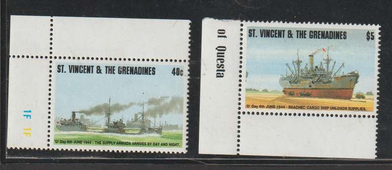 St. Vincent And The Grenadines The 50th Anniversary of D-Day 1994 CV R145+