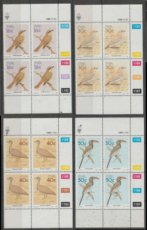South West Africa UMM Controls Birds 1988 CV R470