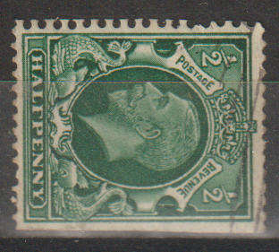GREAT BRITAIN ½d Green with Wmk Sideways 1924-26 (type 107)