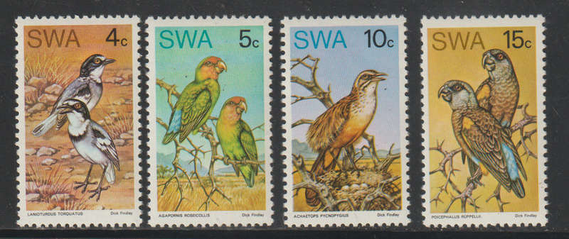 South West Africa Umm Set Protected Birds of Prey 1975 CV R650+