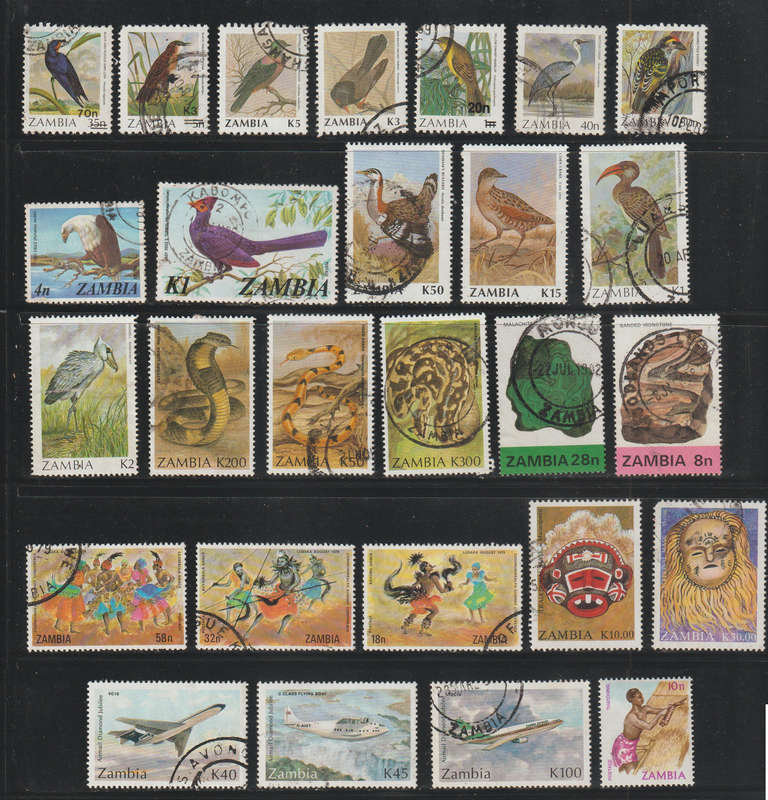 Zambia Selection of Good Stamps (Nice Lot)