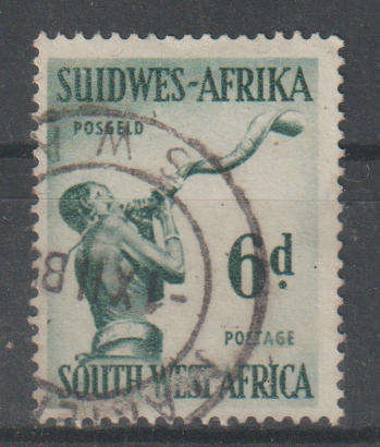 SWA 1954 Definitive 6d With Inverted watermark Scarce (Fine Used) CV R1800