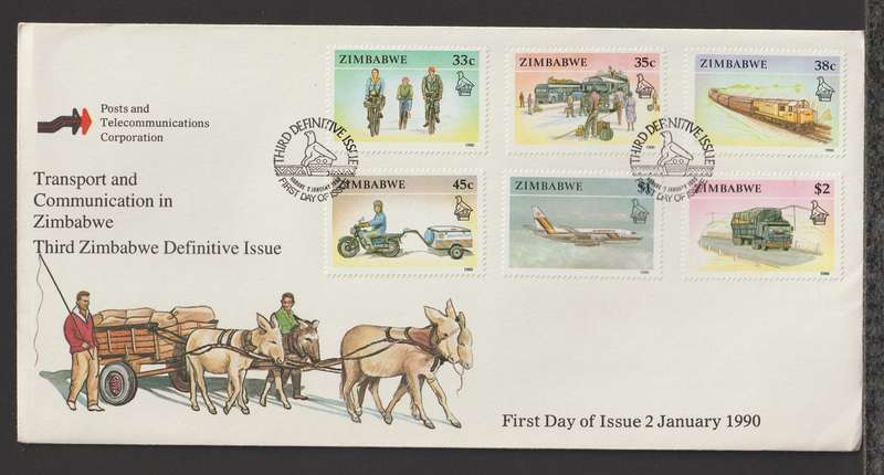 Zimbabwe FDC Transport 1990 CV R220+