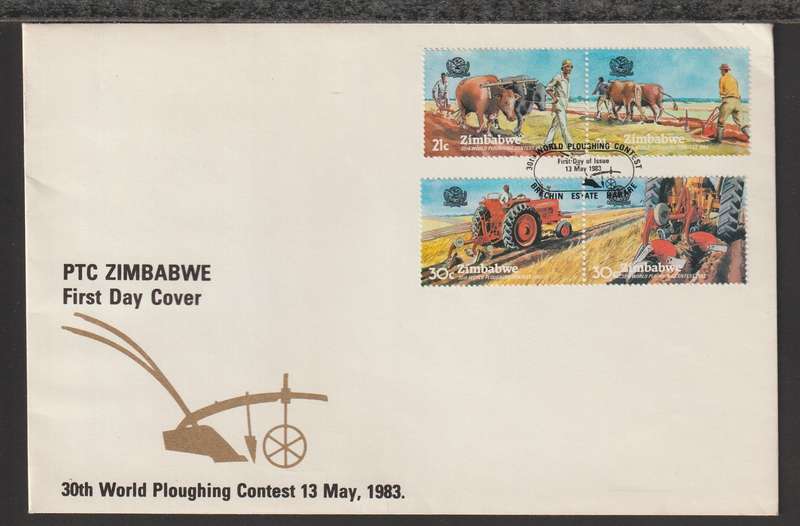 Zimbabwe FDC World Ploughing Contest 1983 CV R60+