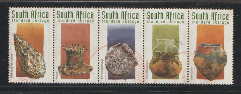 SA CTO Strip of 5 Stamps