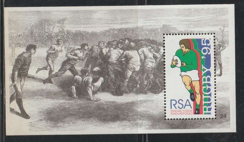 South Africa UMM Mini Sheet World Cup Rugby Championship, South Africa 1995