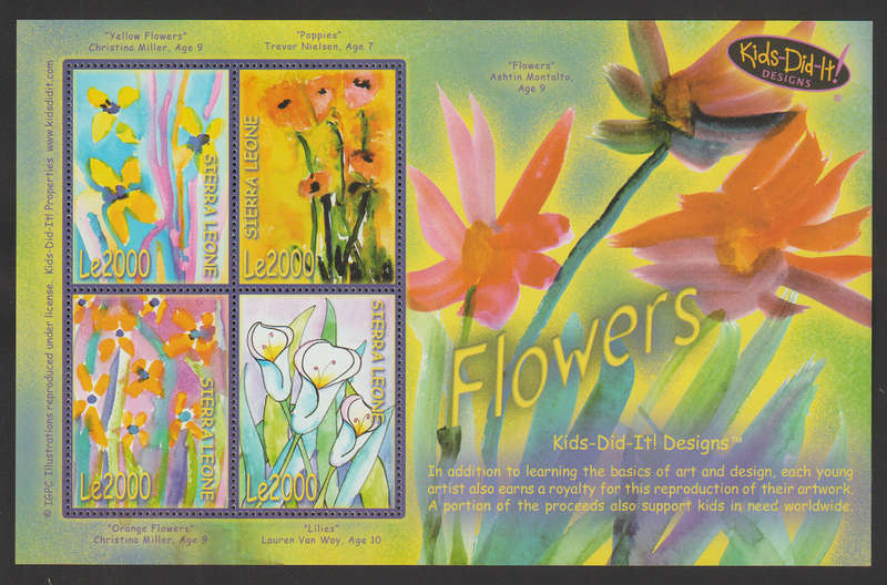 Sierra Leone UMM Minisheets Flowers