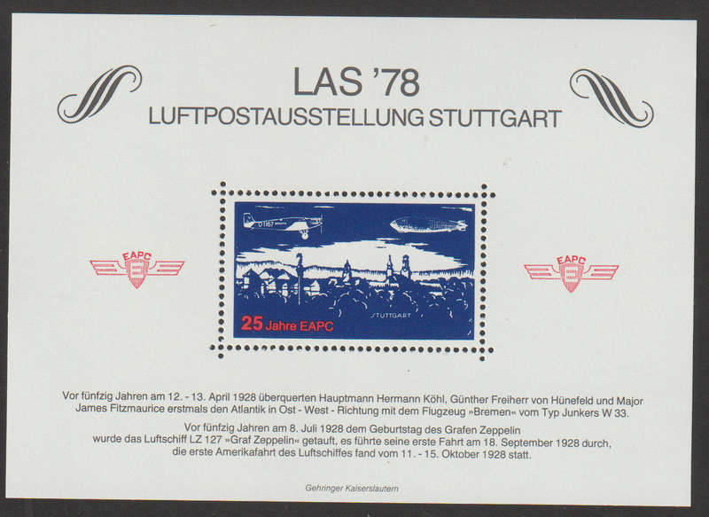 Germany UMM Minisheet LAS 78