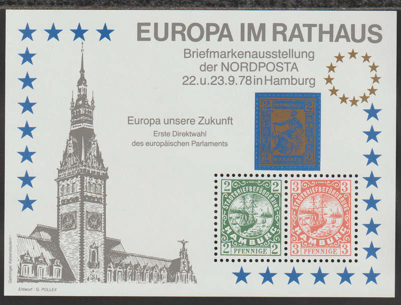 Germany UMM Minisheet Europa Im Rathaus 1778