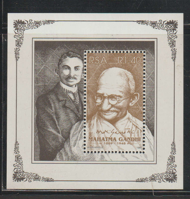 South Africa UMM Minisheet ZZ 100260-South Africa UMM Minisheet The 125th Birth Anniversary (1994) o