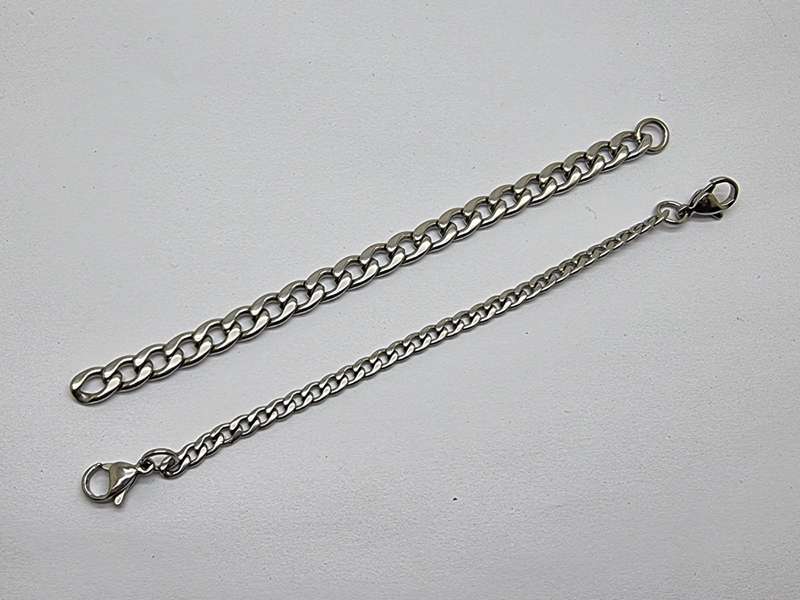 Mini Red and Gold Stainless Medical ID Tag Bracelet & Chain