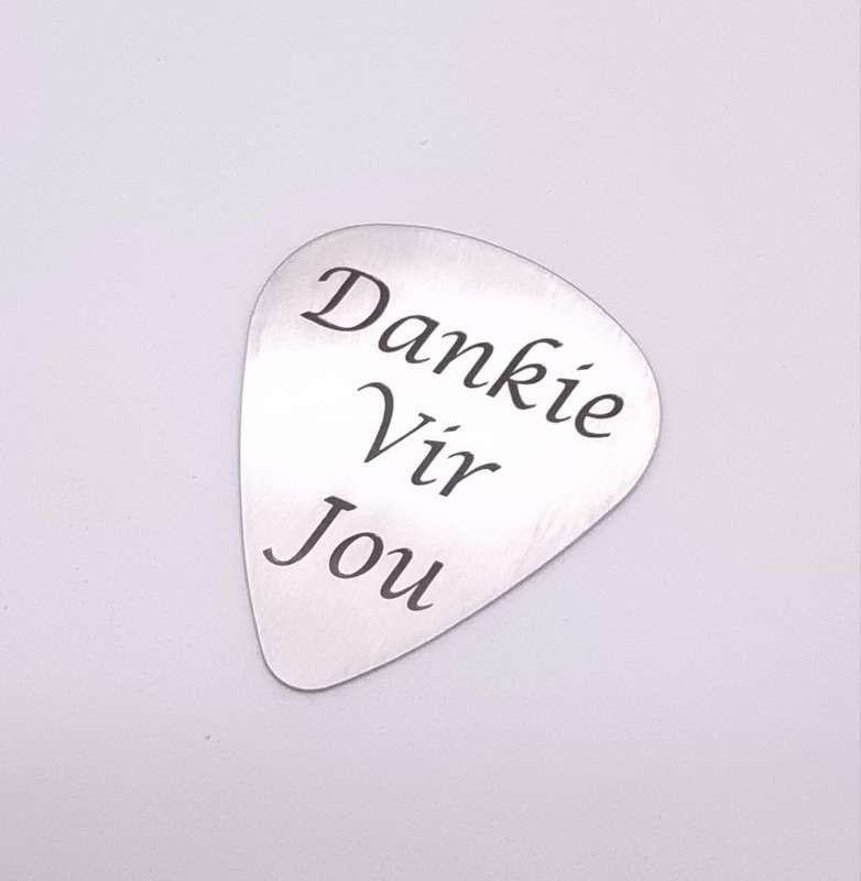 Metal Guitar Pick with Engraving