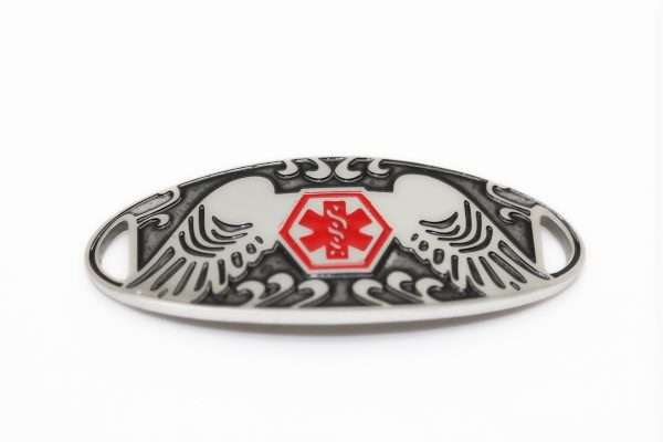 Mini Angel Love Stainless Medical ID Tag Bracelet & Chain