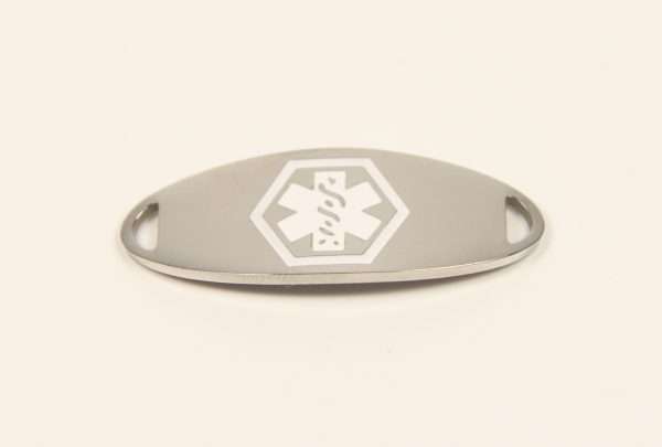 Mini Pure Stainless Medical ID Tag Bracelet & Chain