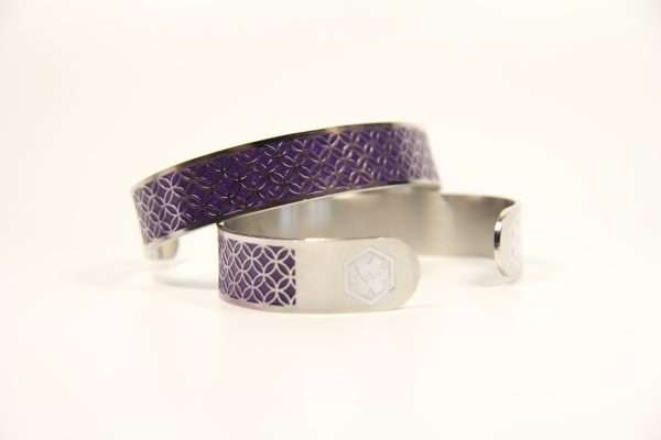 Tracy Medic Alert Cuff Purple
