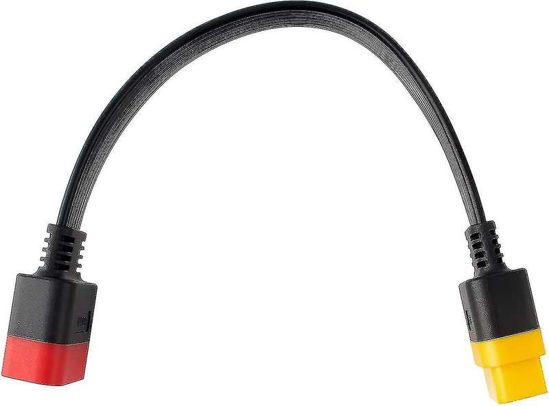 OBDII Extension Cable Connector Male To Female Cable 36cm (1 Black)