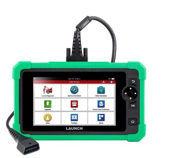 LAUNCH CRP919 EV Diagnostic Scanner For Electric Vehicles New Energy Cars Support CAN FD,DoIP, Actio