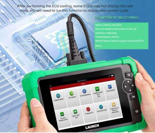 LAUNCH CRP919 EV Diagnostic Scanner For Electric Vehicles New Energy Cars Support CAN FD,DoIP, Actio