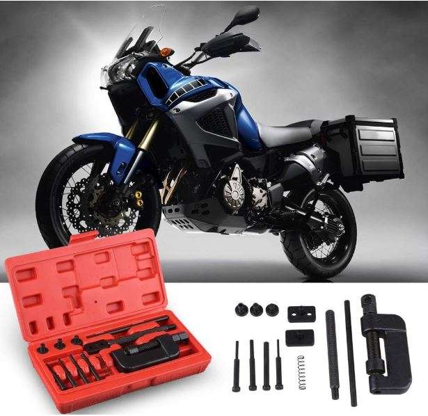 13 Piece Chain Breaker & Riveting Tool for Motorcycle, Bike & ATV