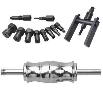 12pcs Motorcycle Blind Inner Bearing Puller Kit Slide Hammer Pilot Insert Internal Bear Removal Tool